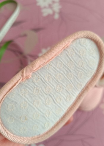 Kızlar için Pembe Örgü Sıcak Ev Terliği - Görsel 3