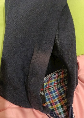 Kız Çocuk Pembe Kapüşonlu Fermuarlı Yelek - Görsel 4