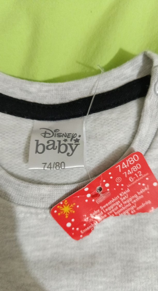 Kız Çocuk Gri Uzun Kollu Fırfırlı Tişört - Görsel 3