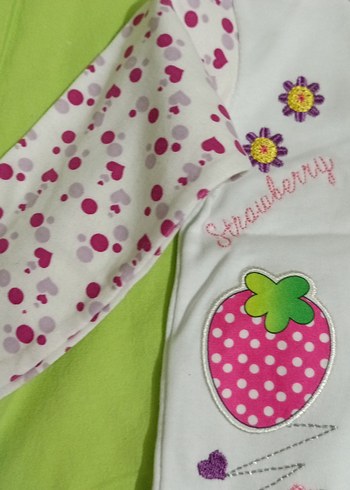 Kız Çocuk Beyaz Desenli Uzun Kollu Gömlek - Görsel 2