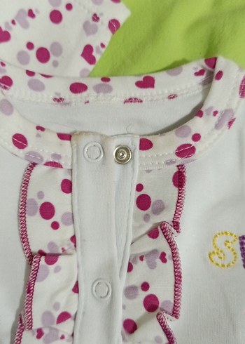 Kız Çocuk Beyaz Desenli Uzun Kollu Gömlek - Görsel 4