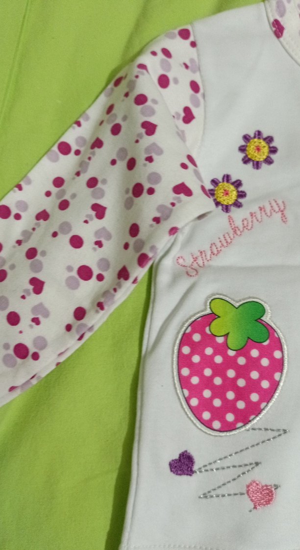 Kız Çocuk Beyaz Desenli Uzun Kollu Gömlek - Görsel 2