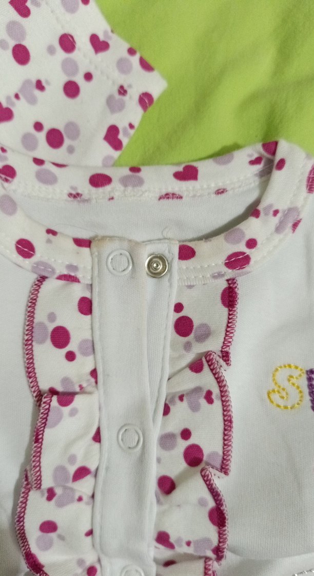 Kız Çocuk Beyaz Desenli Uzun Kollu Gömlek - Görsel 4