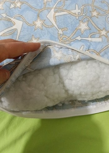Mavi Çapa Desenli Çocuk yastık - Görsel 5