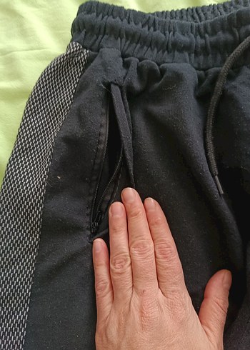 Erkek Siyah Rahat Outdoor Eşofman Altı - Görsel 5