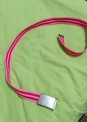 Pembe Çizgili kız çocuk Kemer - Görsel 2