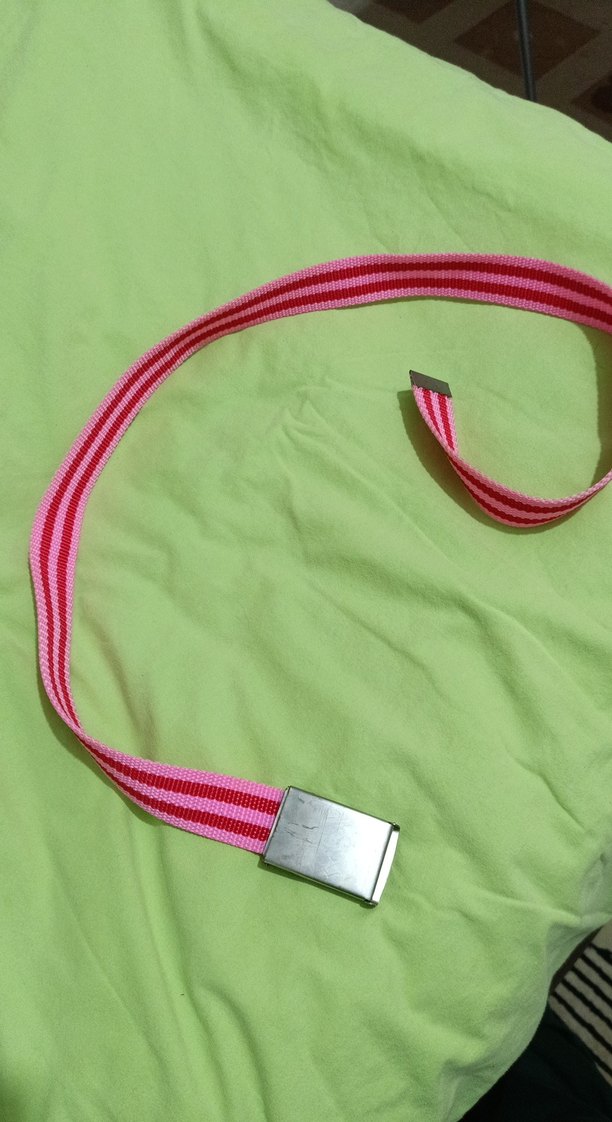 Pembe Çizgili kız çocuk Kemer - Görsel 2