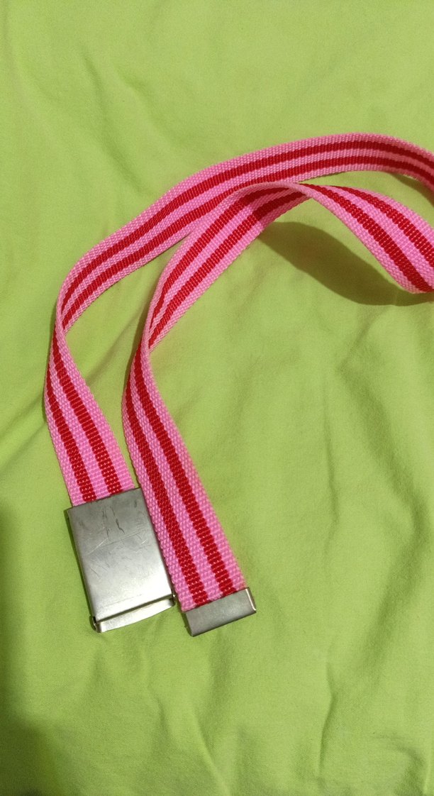 Pembe Çizgili kız çocuk Kemer - Görsel 3