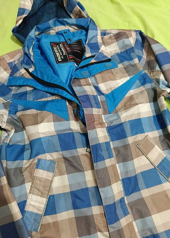 Mavi Gri Erkek Yağmurluk - Görsel 5