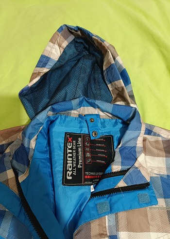 Mavi Gri Erkek Yağmurluk - Görsel 4