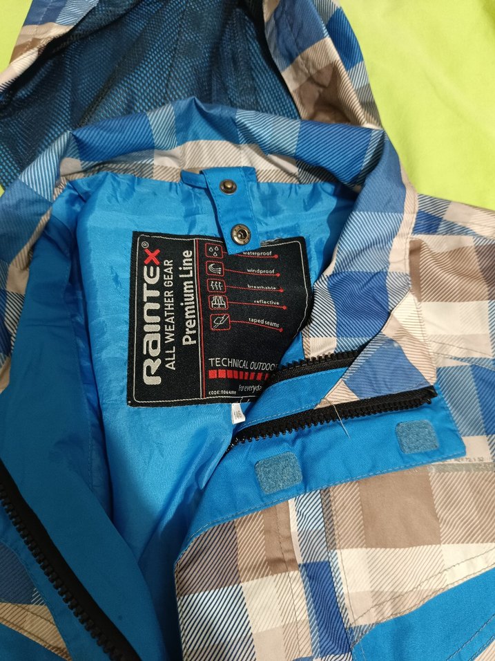 Mavi Gri Erkek Yağmurluk - Görsel 3