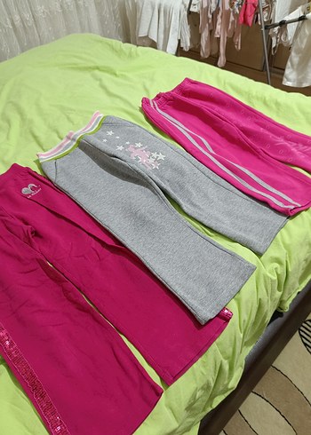 3 tane Kız Çocuk alt eşofman - Görsel 5