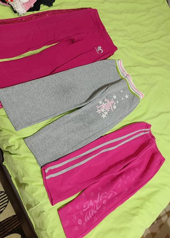 3 tane Kız Çocuk alt eşofman - Görsel 4