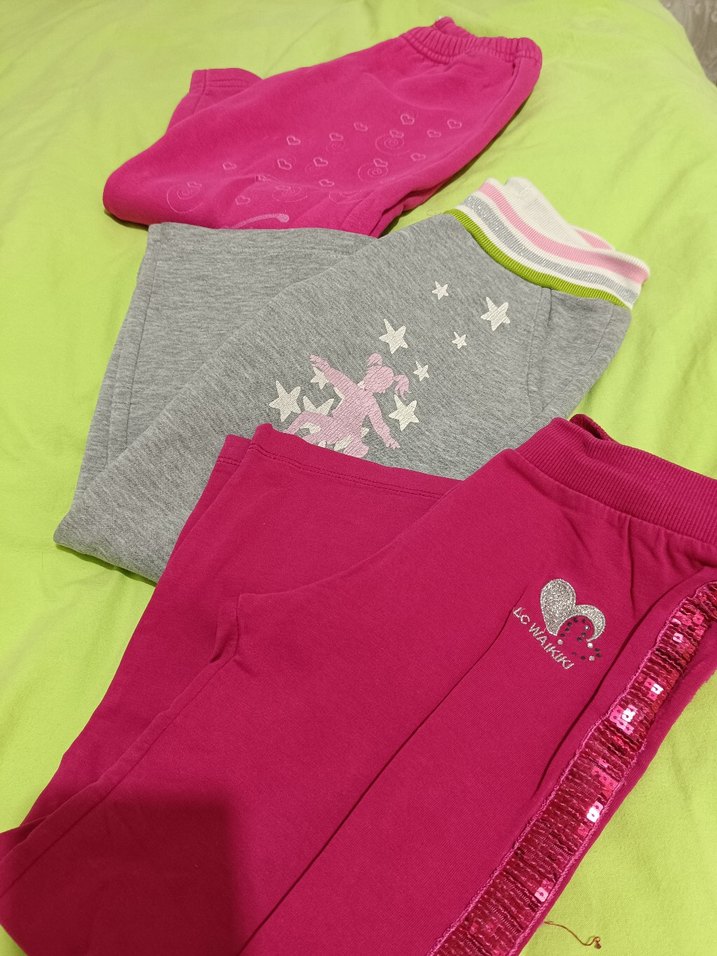 3 tane Kız Çocuk alt eşofman - Görsel 2