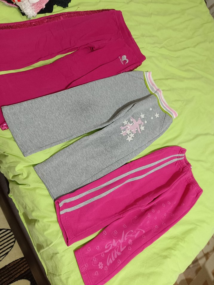 3 tane Kız Çocuk alt eşofman - Görsel 4