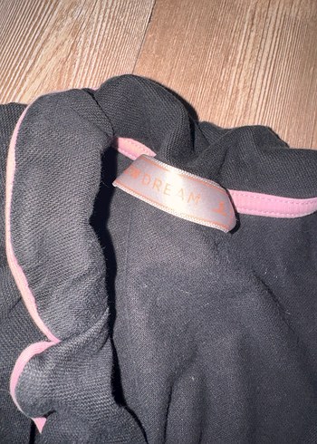 s Beden Siyah Uzun Kollu Kadın Pijama Takımı