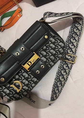 Dior Siyah Deri Kadın Omuz Çantası ital