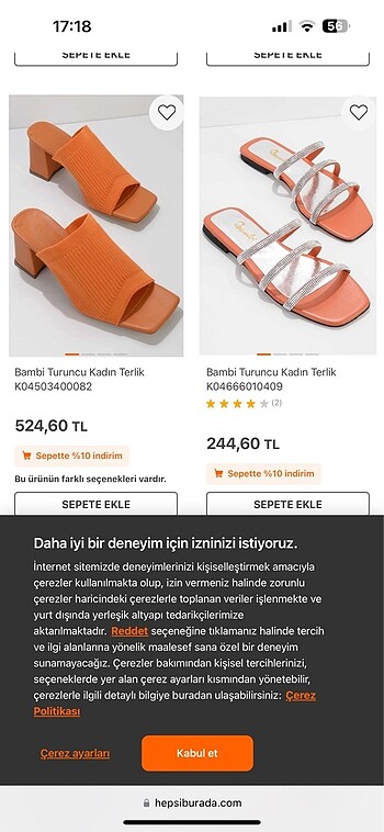 Bambi Bambi topuklu terlik sıfır durumda