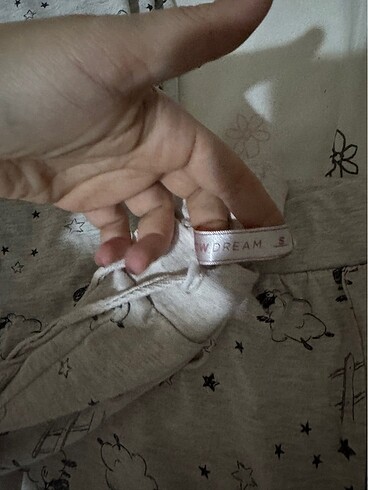 s Beden gri Renk İki adet pijama altı