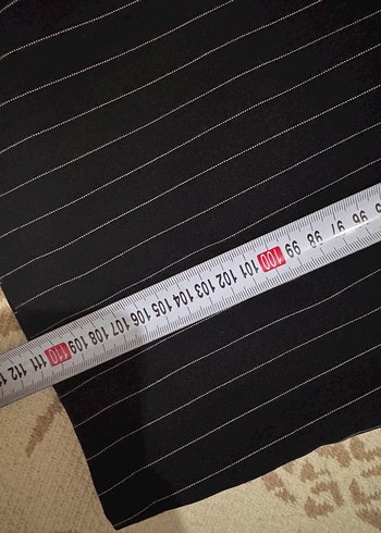 Trendyol & Milla Kadın Siyah Çizgili Pilili Kumaş Pantolon plazzo