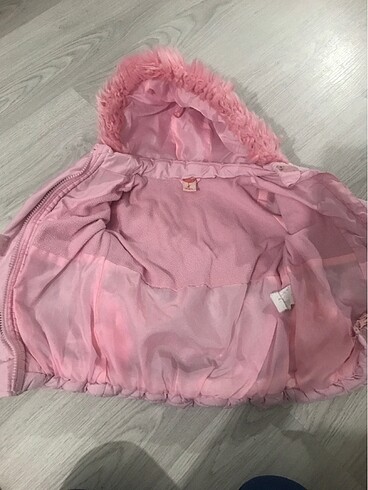 Koton Pembe kız bebek mont