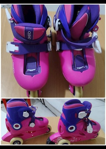 Renkli Pembe Çocuk Patenleri - Görsel 2