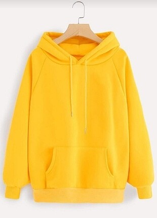 unisex sarı sweatshirt
