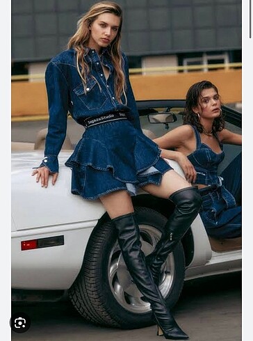 Sagaza Madrid Sagaza Denim Elbise
