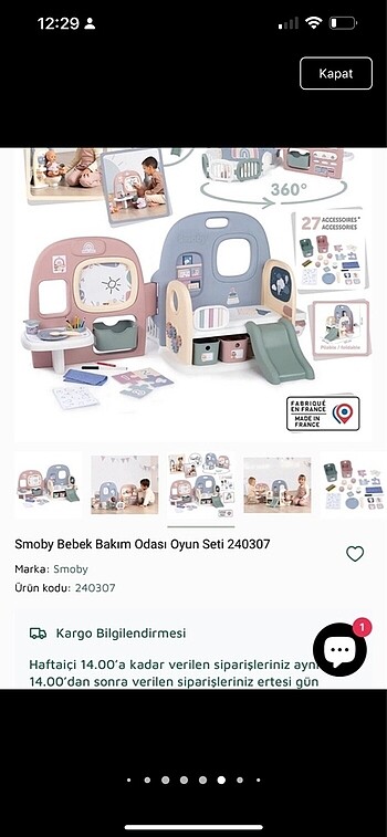 Smoby Bebek Bakım Odası