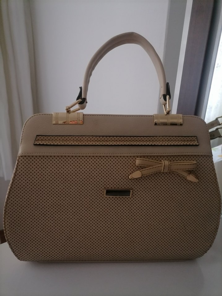 Bej Deri Kadın Kemer Velcro Kapamalı - Görsel 2