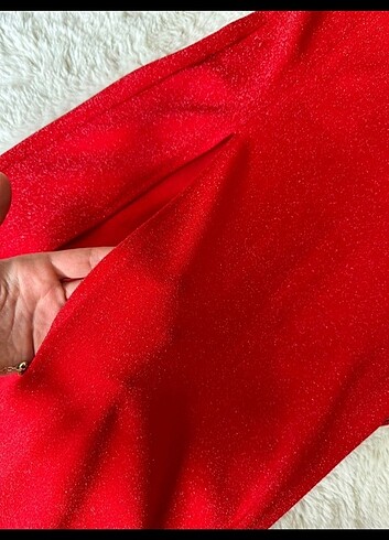 xs Beden Kırmızı elbise 