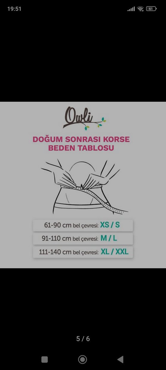 Owli Ten Rengi Doğum Sonrası Korse S & XS - Görsel 5