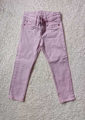 Kız Çocuk Pembe jean Pantolon
