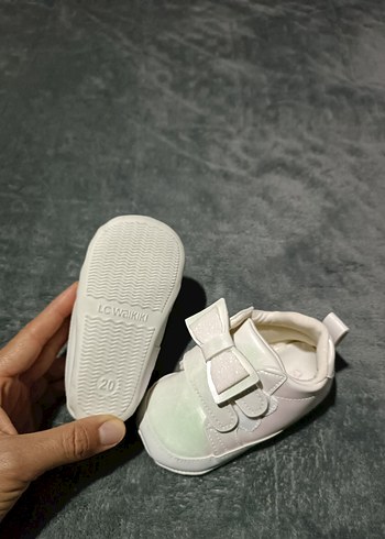 LCW Kız Bebek Beyaz İlk Adım Ayakkabısı - Görsel 4