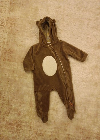 LCW Kahverengi Peluş Bebek Tulum - Görsel 2