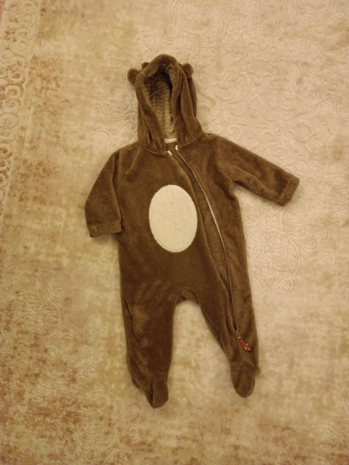 LCW Kahverengi Peluş Bebek Tulum - Görsel 2