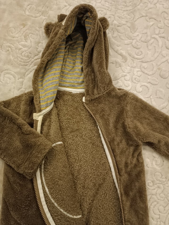 LCW Kahverengi Peluş Bebek Tulum - Görsel 5