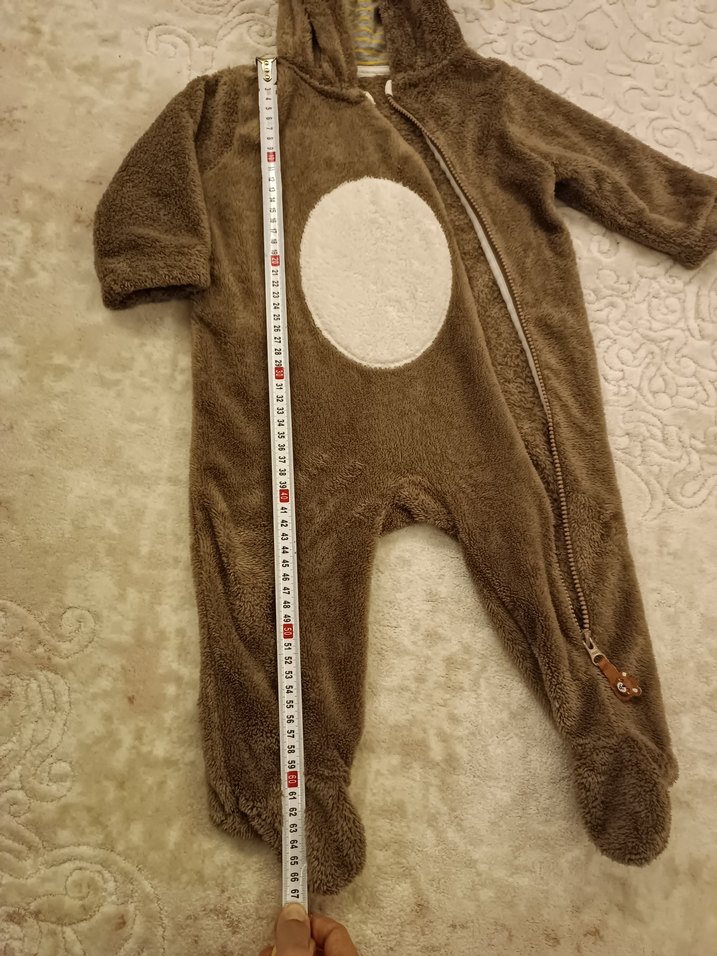 LCW Kahverengi Peluş Bebek Tulum - Görsel 3