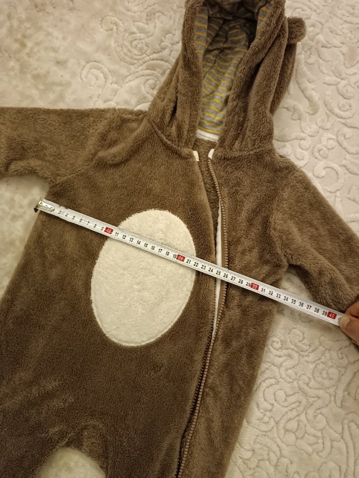 LCW Kahverengi Peluş Bebek Tulum - Görsel 4