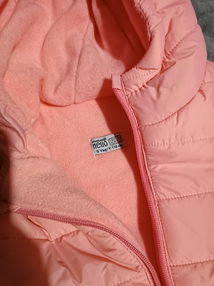 Hellobaby Kız Çocuk Pembe Fermuarlı Mont - Görsel 3