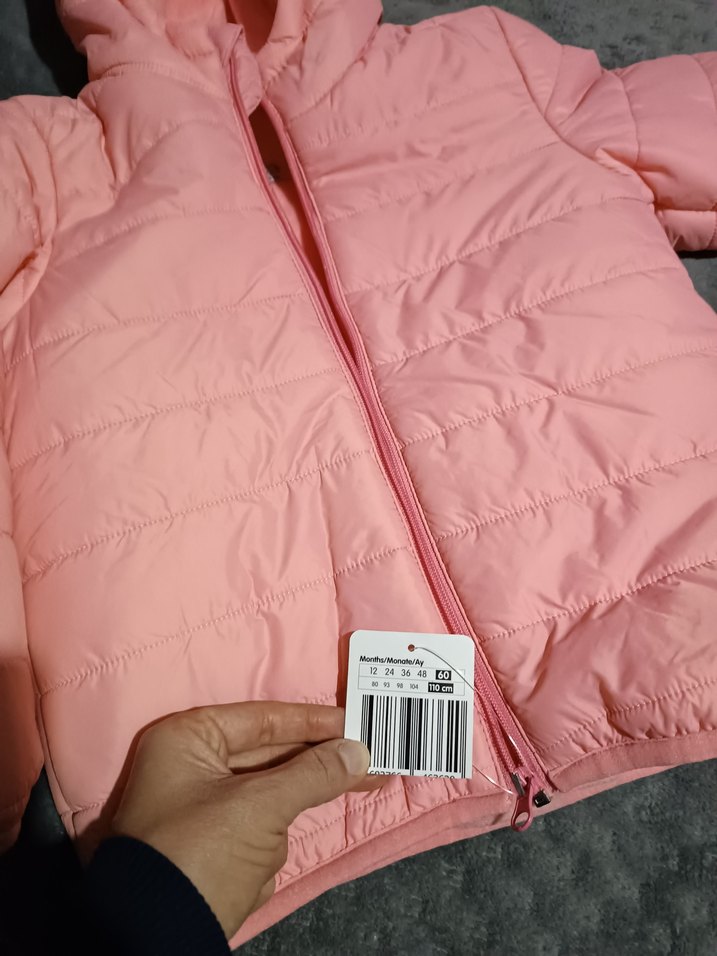 Hellobaby Kız Çocuk Pembe Fermuarlı Mont - Görsel 2