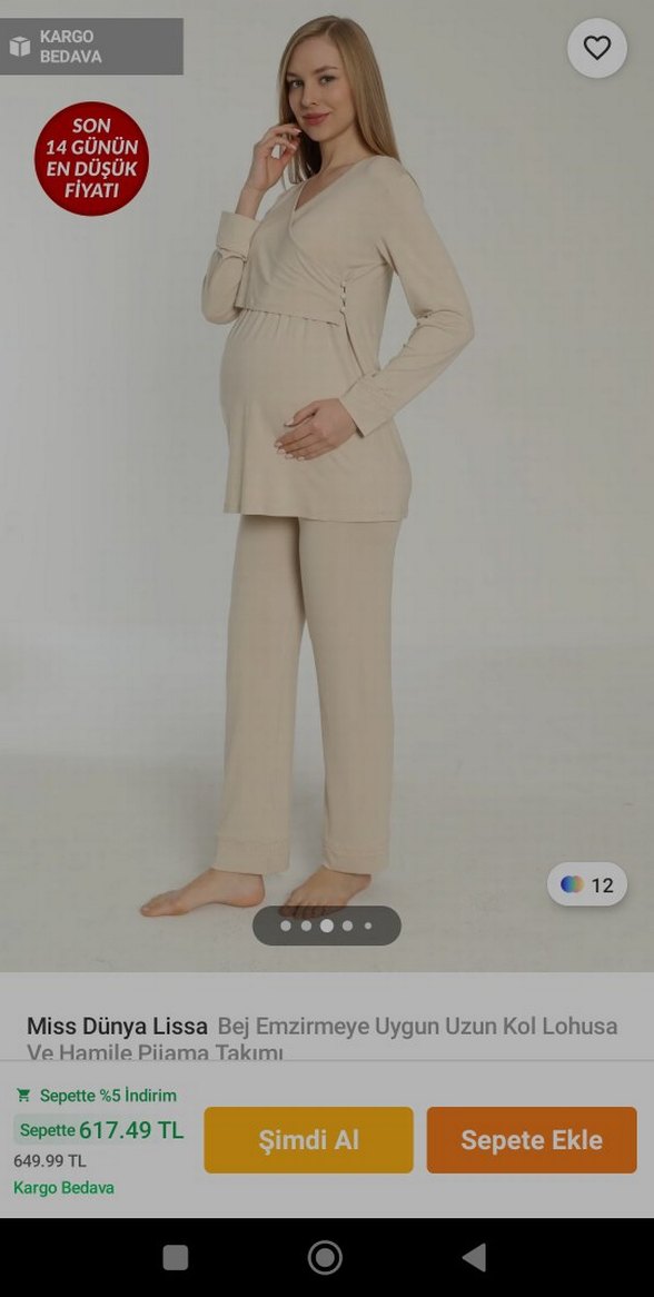 hamile lohusa pijama - Görsel 3