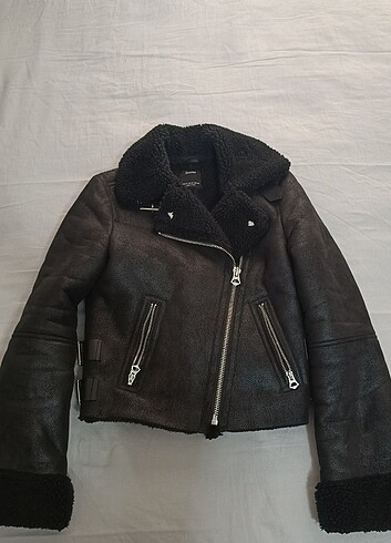 xs Beden siyah Renk stradivarius biker mont