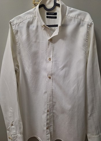 LC Waikiki Beyaz Keten Erkek Gömlek, Uzun Kollu, Regular Fit