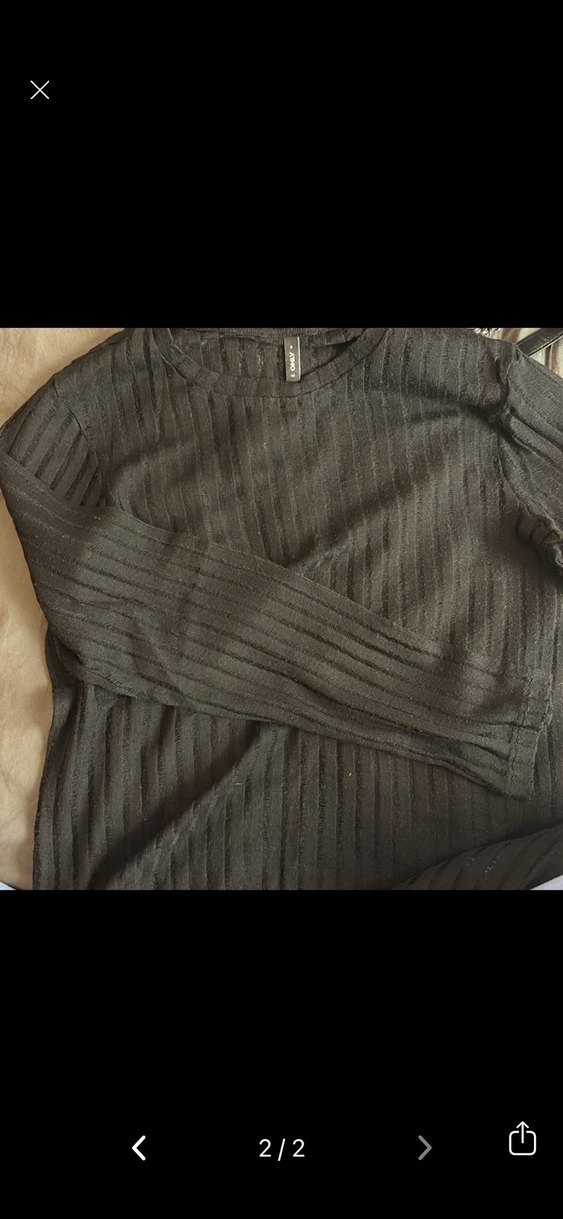 Only Siyah Örgü Kadın Uzun Kollu Triko - Görsel 2