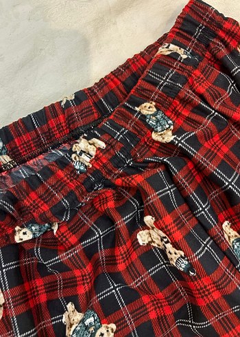 Kırmızı Ekoseli Pijama Altları ikili toplam 320tl - Görsel 2