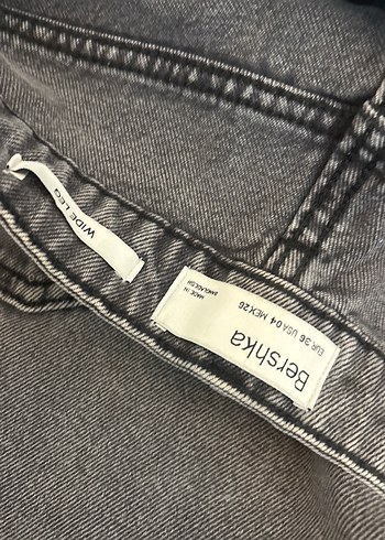Bershka Gri Salaş Kesim Kadın Kot Pantolon - Görsel 5