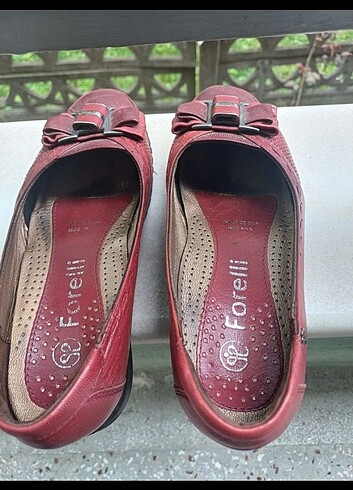 36 Beden bordo Renk Forelli ayakkabı