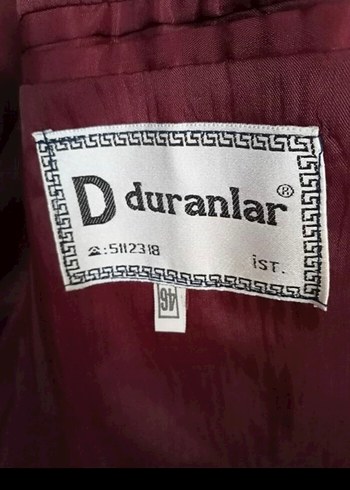 Bordo Düğmeli Takım Elbise - Görsel 4