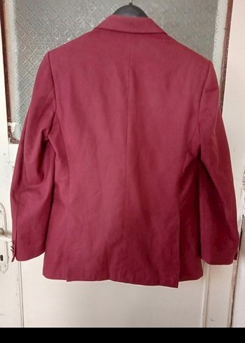 Bordo Düğmeli Takım Elbise - Görsel 2